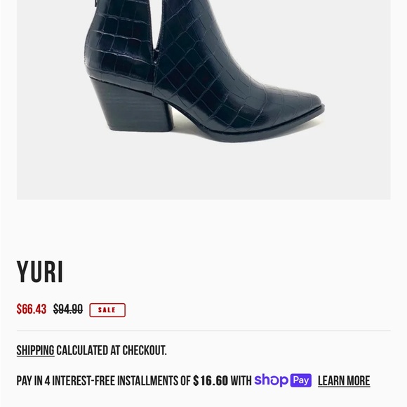 Shu Shop Yuri Black 6 1/2 - Picture 2 of 5